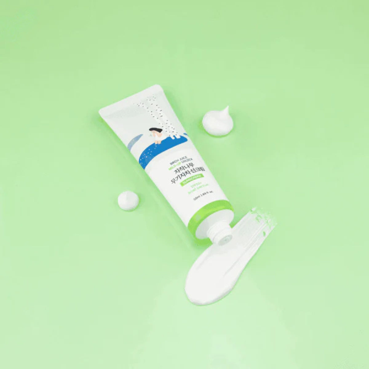 Round Lab Birch Juice Mild Up Sunscreen — lightweight mineral sunscreen for sensitive skin with birch sap extract