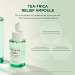 Skin1004 Madagascar Centella Tea-Trica Relief Ampoule with tea tree complex for acne-prone and sensitive skin