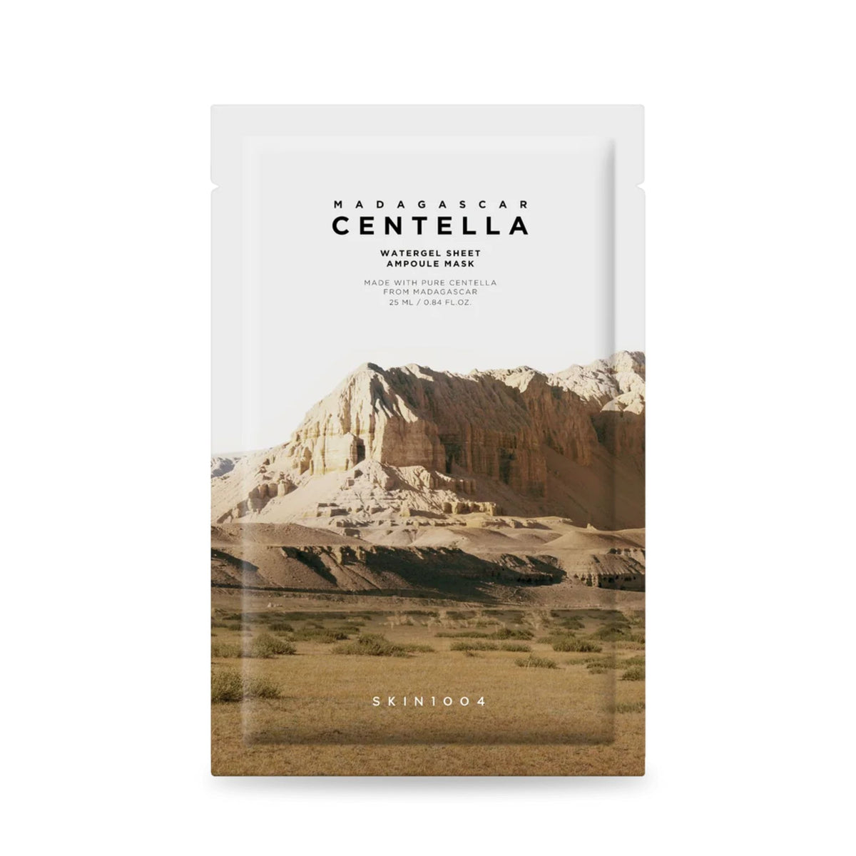 Skin1004 Madagascar Centella Watergel Sheet Ampoule Mask single pouch – soothing and calming Korean skincare mask with Centella extract