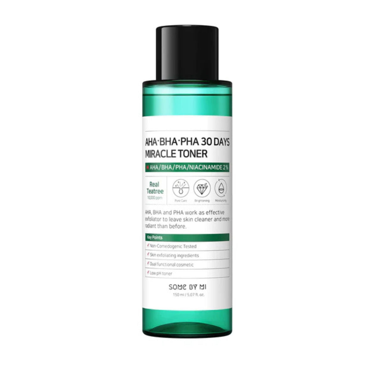 Some By Mi AHA BHA PHA 30 Days Miracle Toner — exfoliating Korean toner for acne and pore care