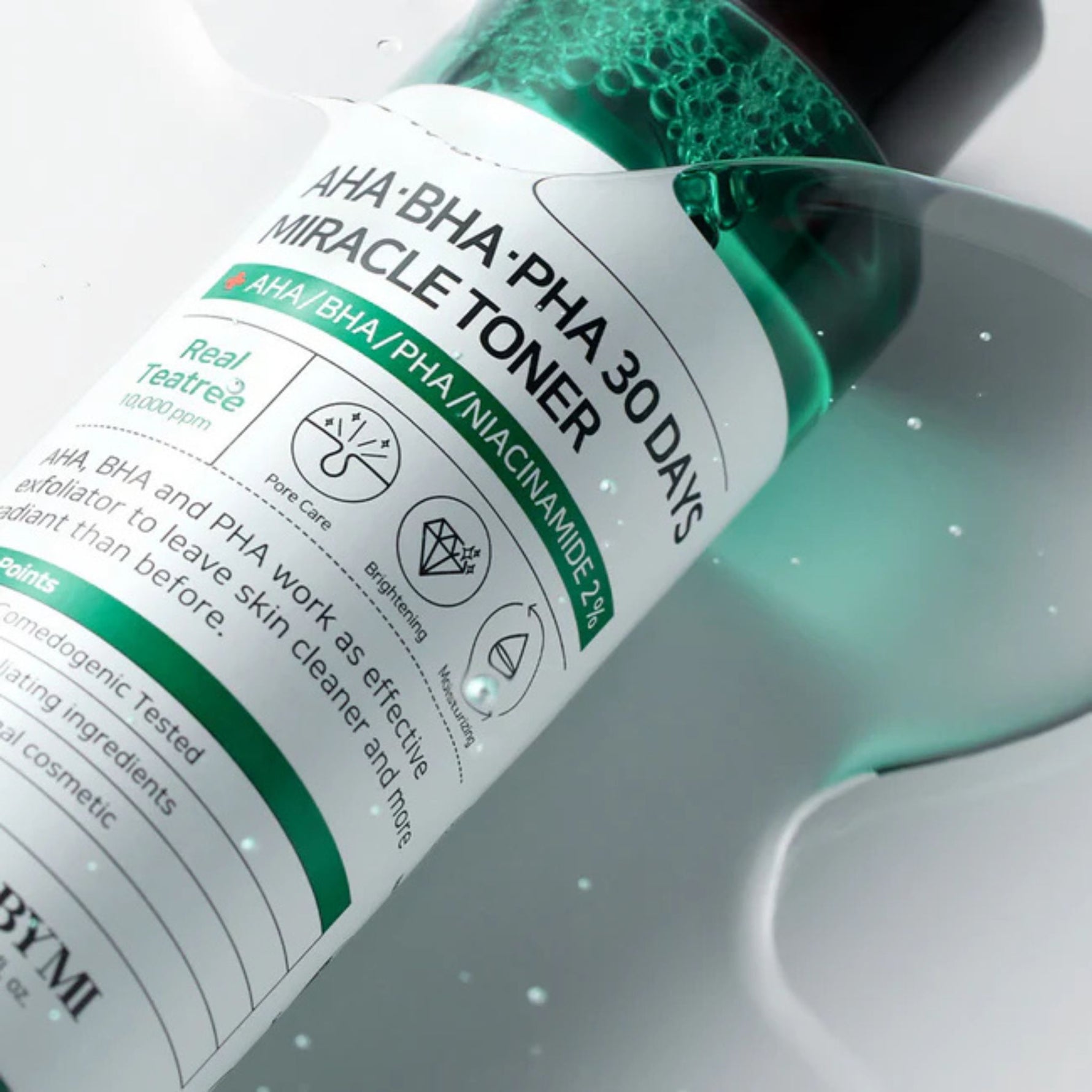 Some By Mi AHA BHA PHA 30 Days Miracle Toner — deep pore-cleansing exfoliating toner with tea tree and niacinamide